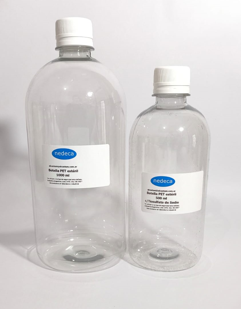 Botellas estériles